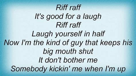 riff raff lyrics